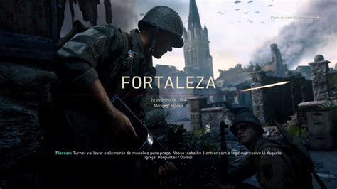 Gameplay Call of Duty WWII missão Fortaleza YouTube