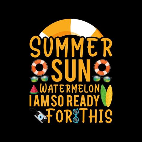 Premium Vector Summer Typography Vector Tshirt Design