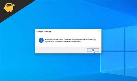 Fix Radeon Settings And Driver Versions Do Not Match Error On Windows