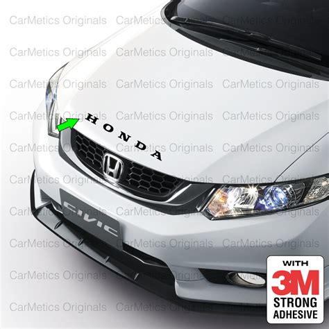 Carmetics Honda 3d Letters For Honda City Wrv Accessories Glossy Black Set Of 1 With