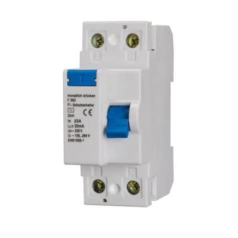 Residual Current Circuit Breaker Rccb Elcb Electromagnetic Ac Type