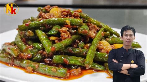 Tumis Buncis Dengan Daging Cincang Restaurant Style Ala Nanang