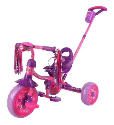 Triciclo Para Niña Prinsel Smiler Luxe Girl Rosa Envío Gratis