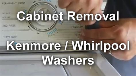 Whirlpool Kenmore Washer How To Remove The Outer Case Youtube