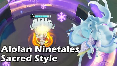 Sacred Style Alolan Ninetales Holowear Skin Spotlight Pokemon Unite