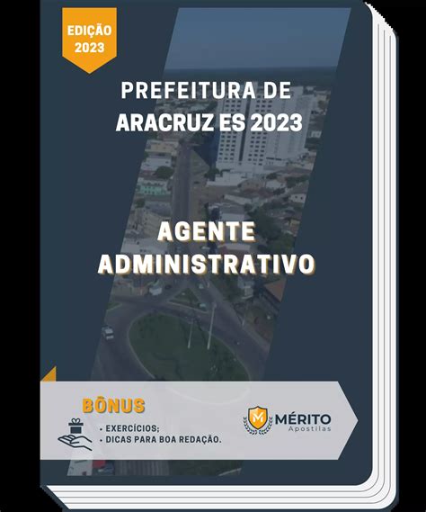 Apostila Agente Administrativo Prefeitura de Aracruz ES 2023 Mérito