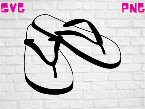 Flip Flop Sandals Svg Digital File Only Svg Png Cricut Laser Etsy