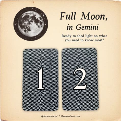 Full Moon In Gemini Tarot Reading November The Moon Tarot