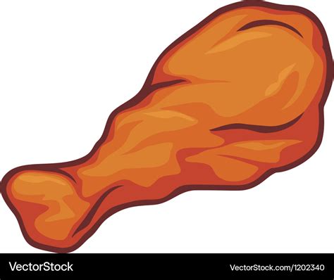 Fried Chicken Legs Royalty Free Vector Image Vectorstock