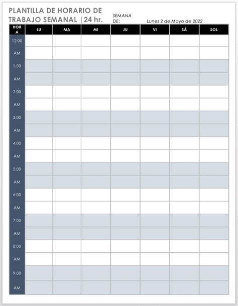 Las Mejores Plantillas De Horario De Turnos Con Muestras Y Ejemplos