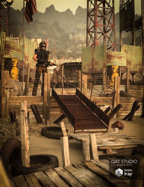 Post-Apocalyptic World: The Outpost | Daz 3D