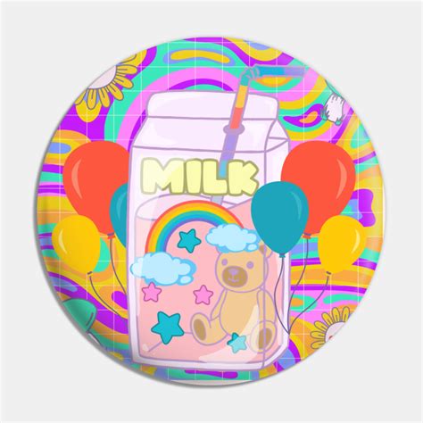 Kidcore Aesthetic Japanese Kawaii Milk Carton Kidcore Pin Teepublic