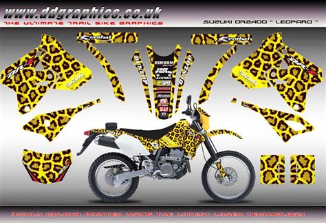 Suzuki Drz400 Leopard Yellow Full Graphics Kit