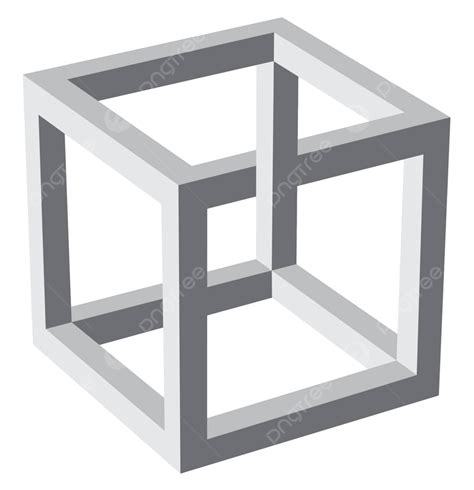 Impossible Cube Abstract Object Symbol Concept Cube Element Vector