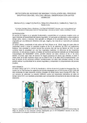 Repositorio Institucional INGEMMET Detección de ascenso de magma y