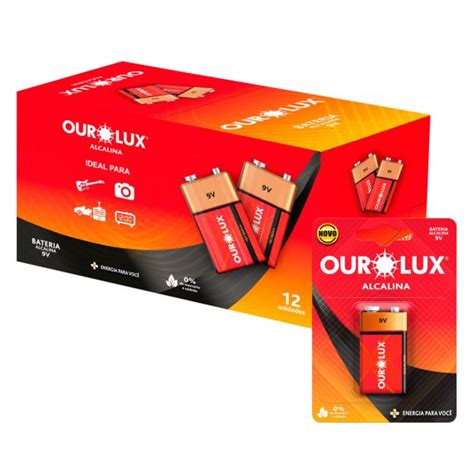 Pilha Alcalina V Blister C Unidade Ourolux