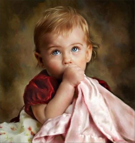 Superbe Portrait Enfants En Peinture Page