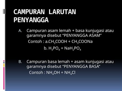 Larutan Penyangga Dan Hidrolisis Garam Ppt Fix 2 Pptx