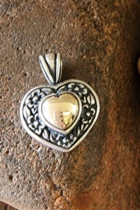 Retired James Avery Petite Heart Of Gold Pendant Grea Gem