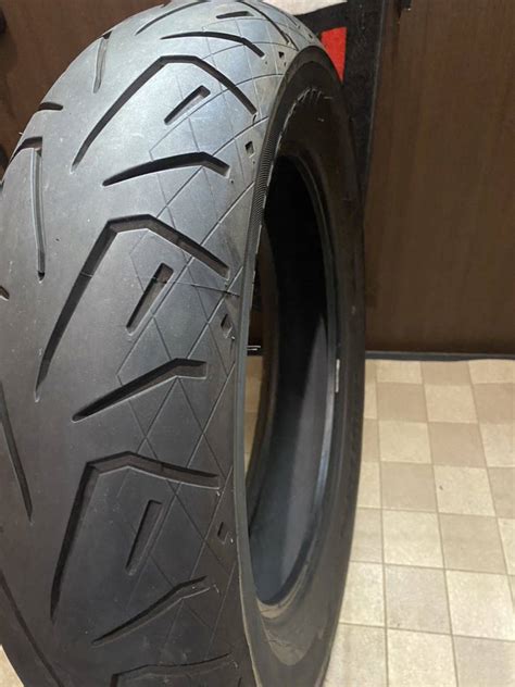 MCタイヤ バリ山 2023年製造 BRIDGESTONE BATTLECRUISE H50 150 80B16 パンク修理痕あり バトル