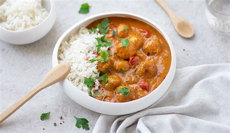 In Cucina Col Vitello Curry Di Polpette Di Vitello Con Riso Basmati