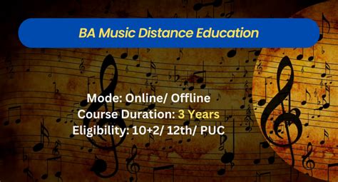 Ba Music Distance Education Admission Apply Now For Online On