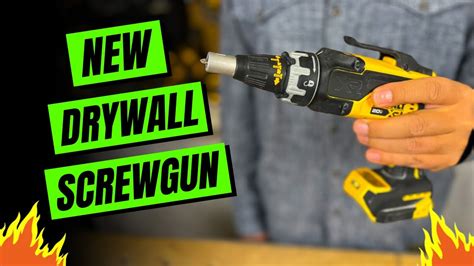 Oh Yeah Dewalt Has A New 20v Max Drywall Screwgun Demo And Review Youtube