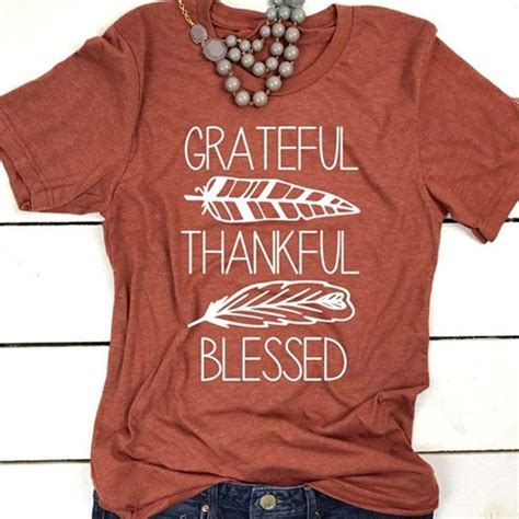 Grateful Thankful Blessed [t Shirt] Soft And Stretchy Inspire Uplift