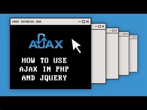 How To Use Ajax In Php And Jquery Youtube