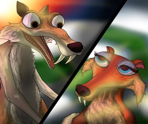 Scrat And Scratte By Stormdrawsstuff On Deviantart