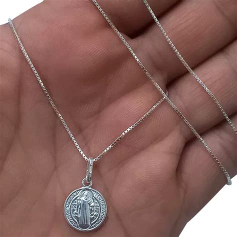 Cadena Y Dije San Benito En Plata 925 Italiana MercadoLibre