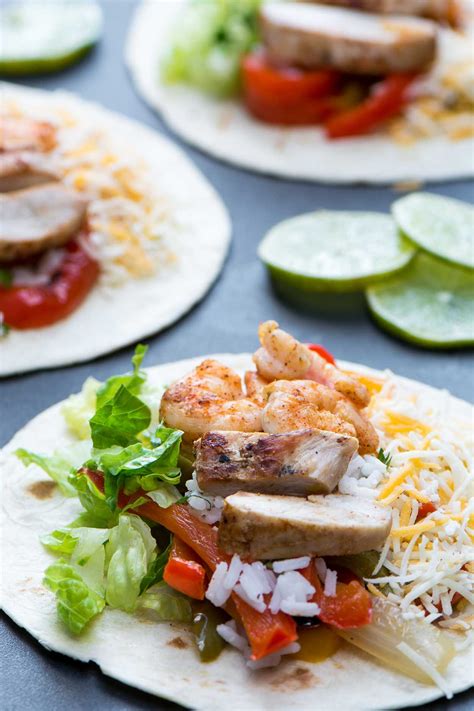 Chicken Steak And Shrimp Fajitas Simple Revisions Recipe Fajitas