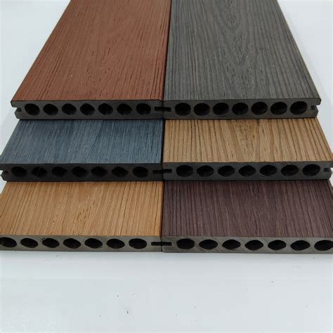 Easy To Be Installed And Low Labor Cost ASA Co Extruded WPC Decking For