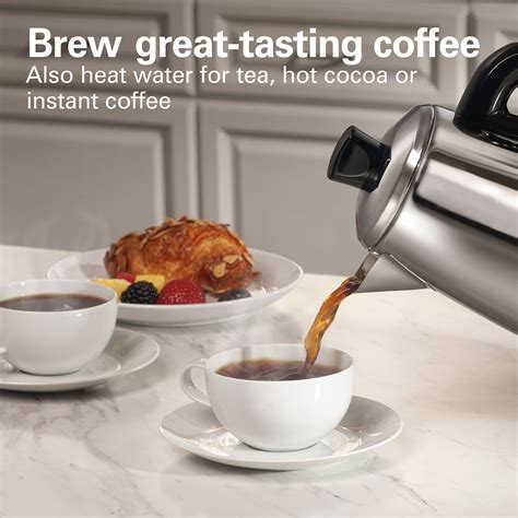 12 Cup Percolator with Cool-Touch Handle, Stainless Steel - 40616R ...