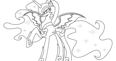 Nightmare Moon Coloring Pages - Coloring Home