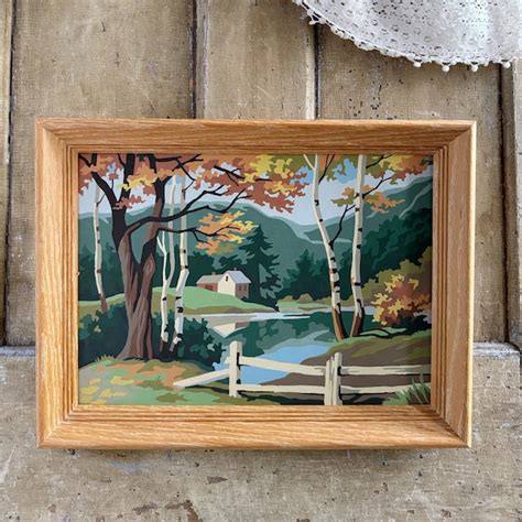 Vintage Paint By Number Etsy