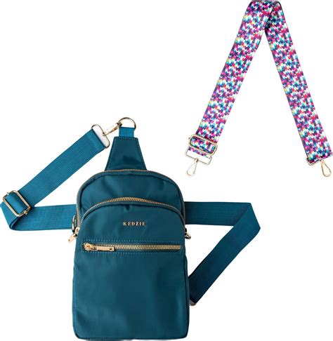 Kedzie Roundtrip Convertible Sling Crossbody Bag Teal V2