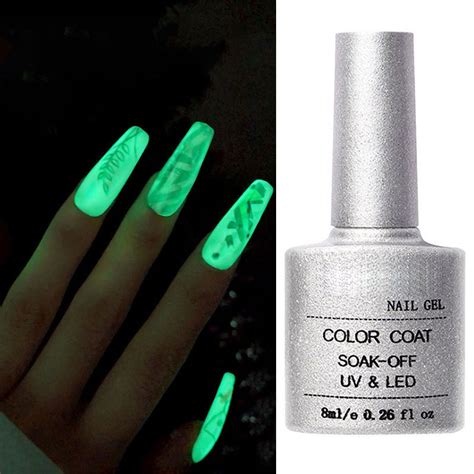 Glow In The Dark Nail Gel Top Coat Set Glow In The Dark Nail Gel Top