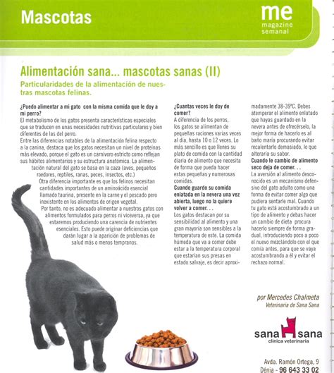 Clínica Veterinaria Sanasana Alimentación Sana Mascotas Sanas Ii