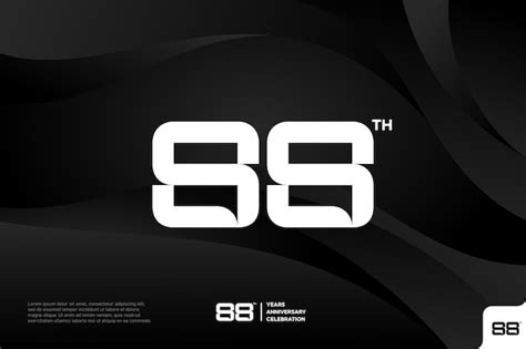 Premium Vector | Number 88 logo icon design 88th birthday logo number ...