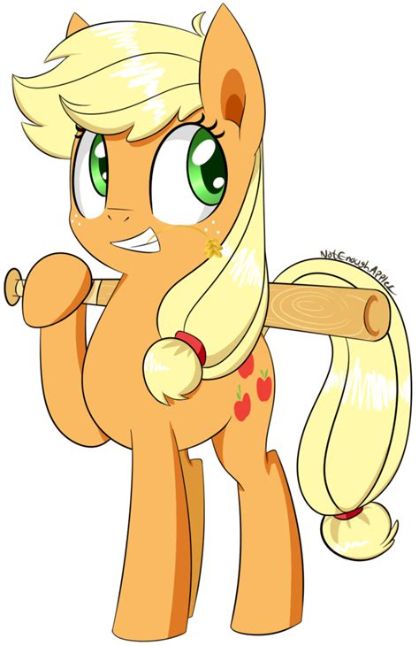 826802 Safe Artist Notenoughapples Applejack G4 Baseball Bat