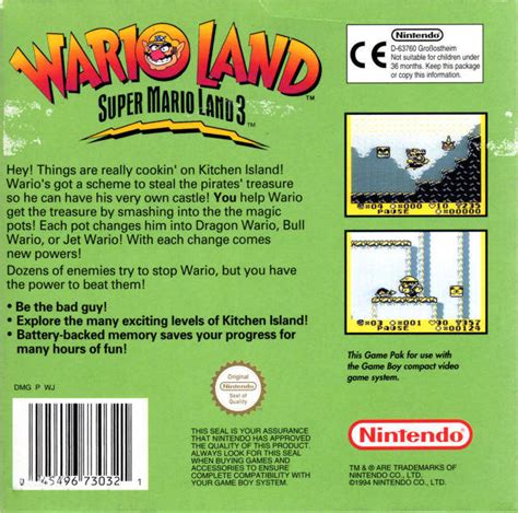 Super Mario Land 3 Wario Land Box Shot For Game Boy GameFAQs