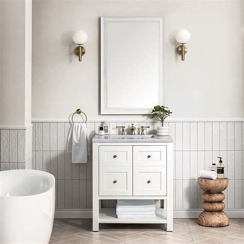 James Martin Breckenridge Collection Single Vanity Bright White