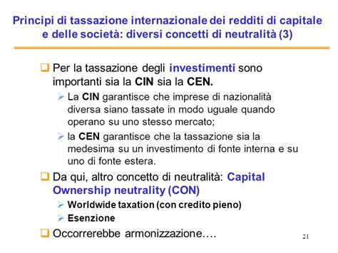 Lezione 3 Tassazione Del Risparmio E Degli Investimenti In Economia Chiusa E Aperta Tassazione