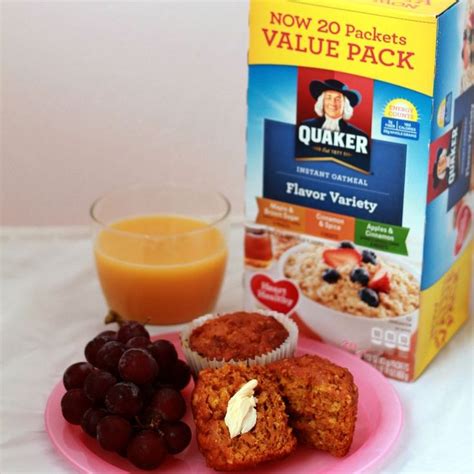 Back to School with Quaker Instant Oatmeal Muffins | Recipe | Quaker instant oatmeal, Oatmeal ...