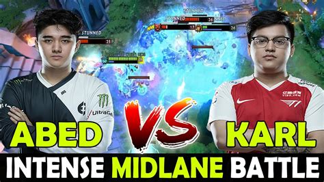 Abed Vs Karl Intense Midlane Battle W Annoying Techies Dota 2 Gameplay Youtube