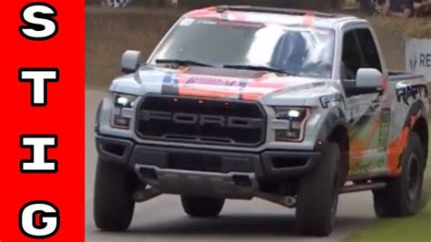 Former Stig Ben Collins With New 2017 Ford Raptor At Goodwood Youtube