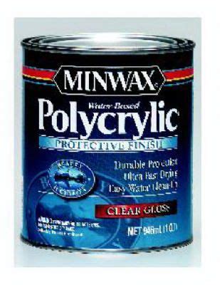 Minwax Pt Satin Polycrylic Clear Acrylic Urethane Blend Topcoa