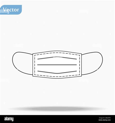 Máscara Facial Máscara Dentista Ilustración Vector Aislado Sobre