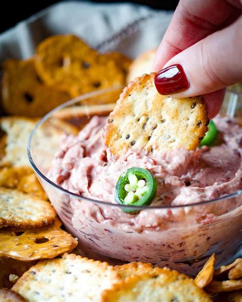 Fresh Cranberry Jalapeno Cream Cheese Dip Spread • Sip Sanity